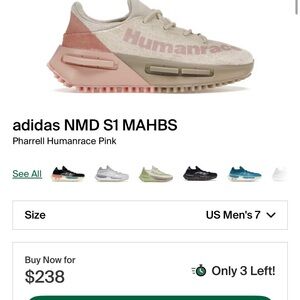 Adidas NMD S1 MAHBS Sneakers - Pink and Tan